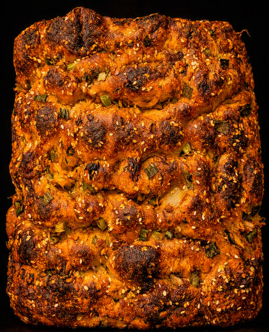 Kimchi and Gochujang Focaccia